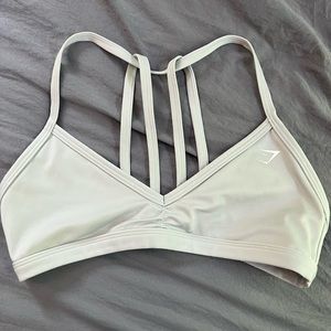 Gym shark minimal sports bra light grey